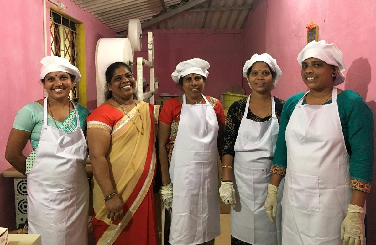 Women from the Goa livelihood centre production team